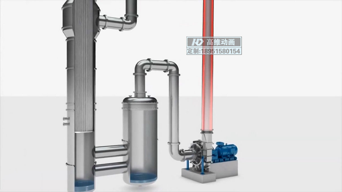 机械蒸汽压缩型蒸发器原理结构动画 机械蒸汽压缩型蒸发器原理结构动画